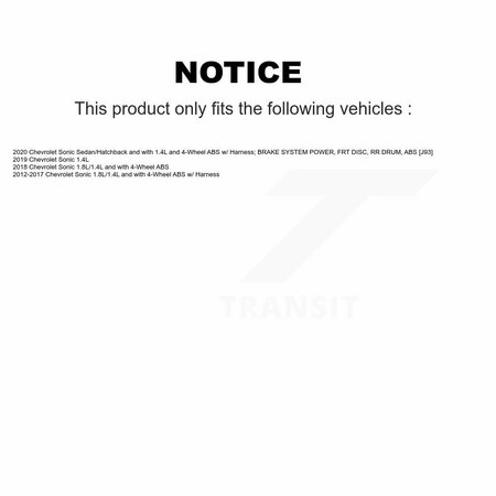 Mpulse Front Left ABS Wheel Speed Sensor For Chevrolet Sonic SEN-2ABS2932